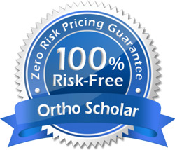 Zero Risk Pricing Gaurantee Seal - Ortho Scholar